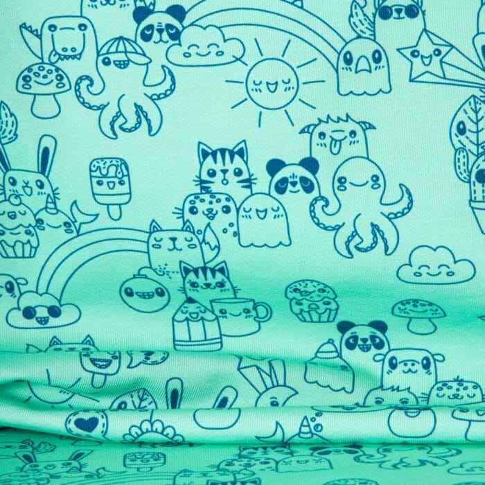 Vuorella kangaskauppa - Doodle trikoo