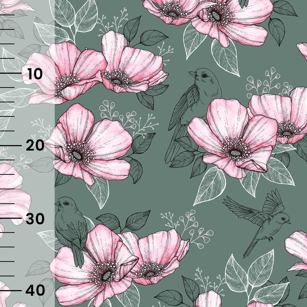 Vuorella kangaskauppa - Hellä trikoo vihreä