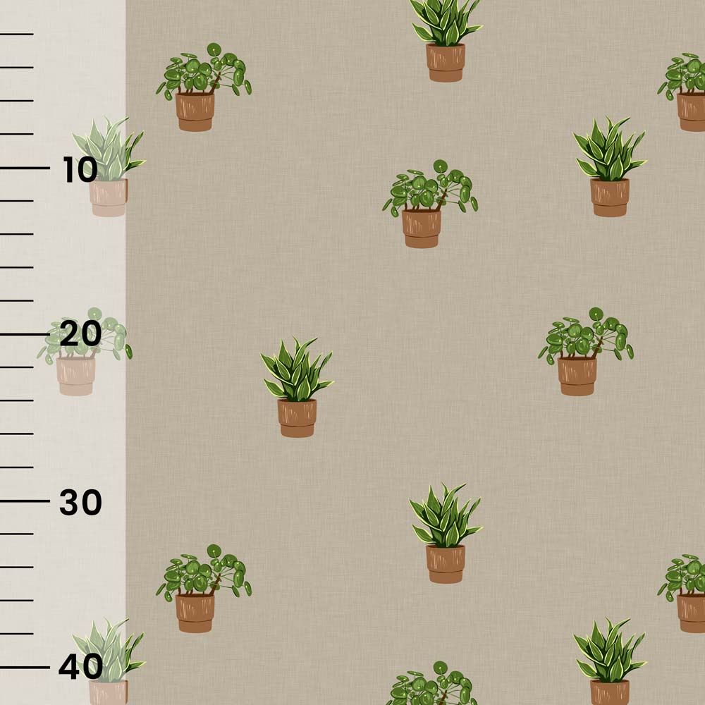 Vuorella kangaskauppa - Ikkunalaudalla trikoo pellava