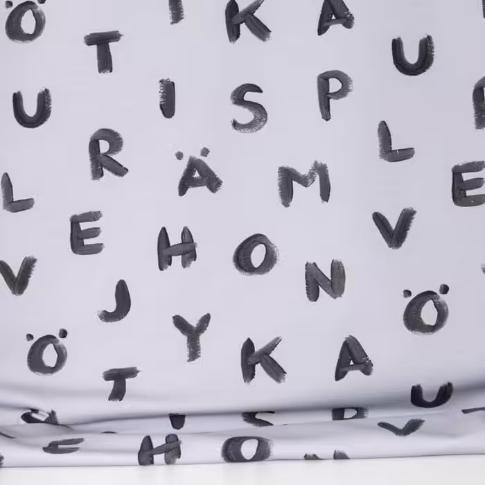 Vuorella kangaskauppa - Kirjaimet joustocollege