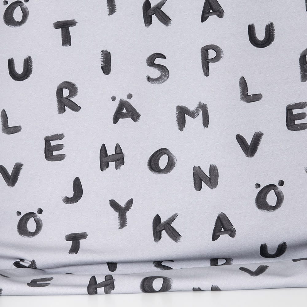 Vuorella kangaskauppa - Kirjaimet joustocollege