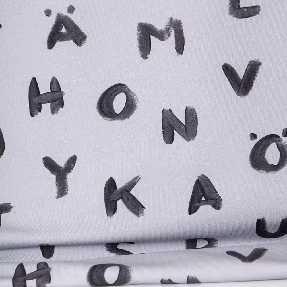 Vuorella kangaskauppa - Kirjaimet joustocollege