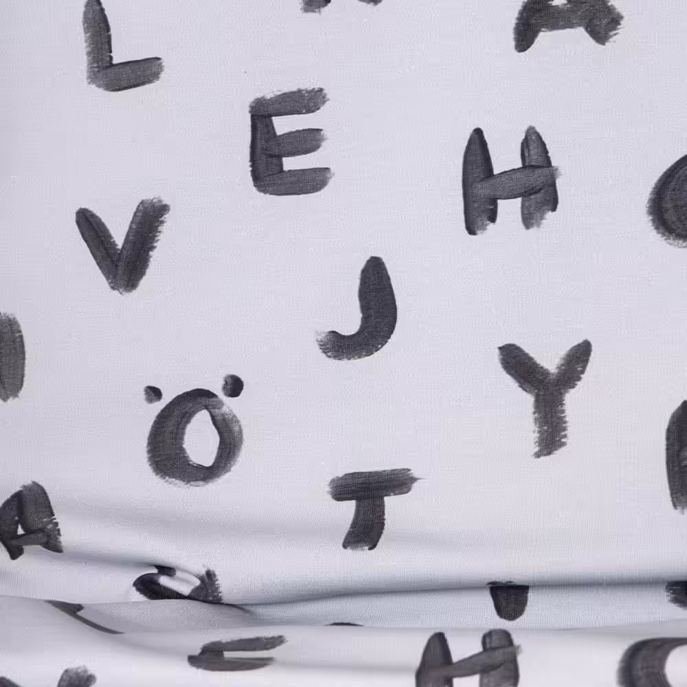 Vuorella kangaskauppa - Kirjaimet joustocollege