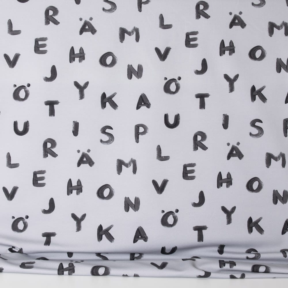 Vuorella kangaskauppa - Kirjaimet joustocollege