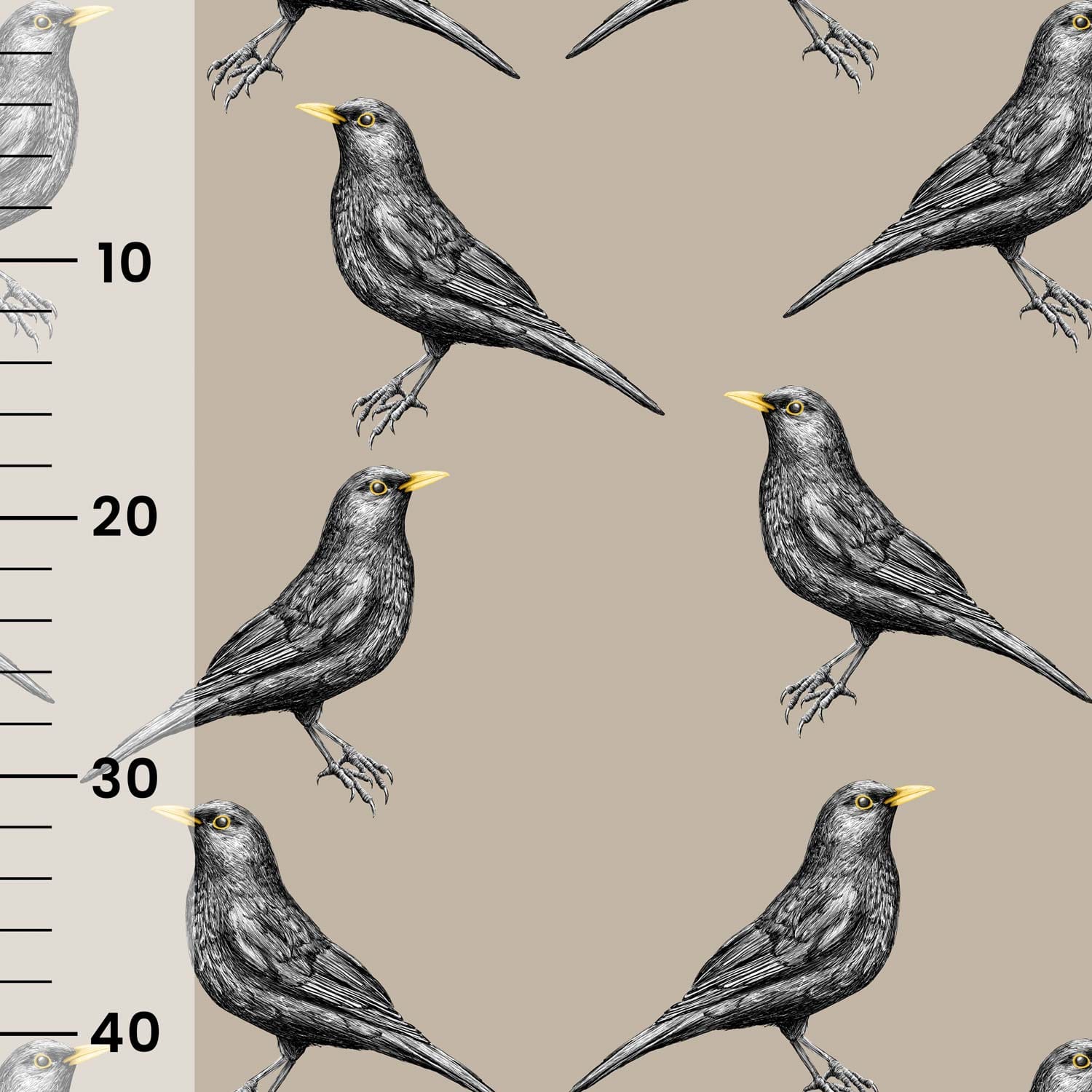 Vuorella kangaskauppa - Mustarastas joustocollege hiekka