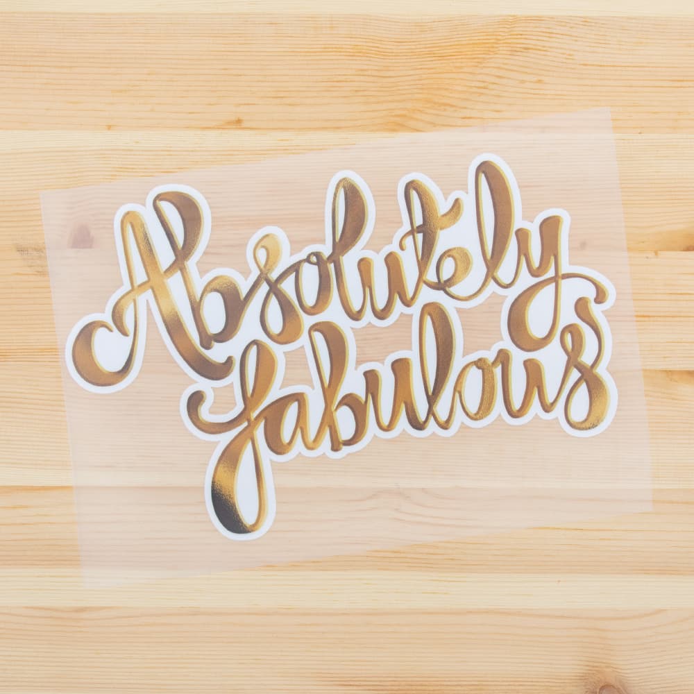 Vuorella kangaskauppa, silityskuvat - Absolutely fabulous silityskuva