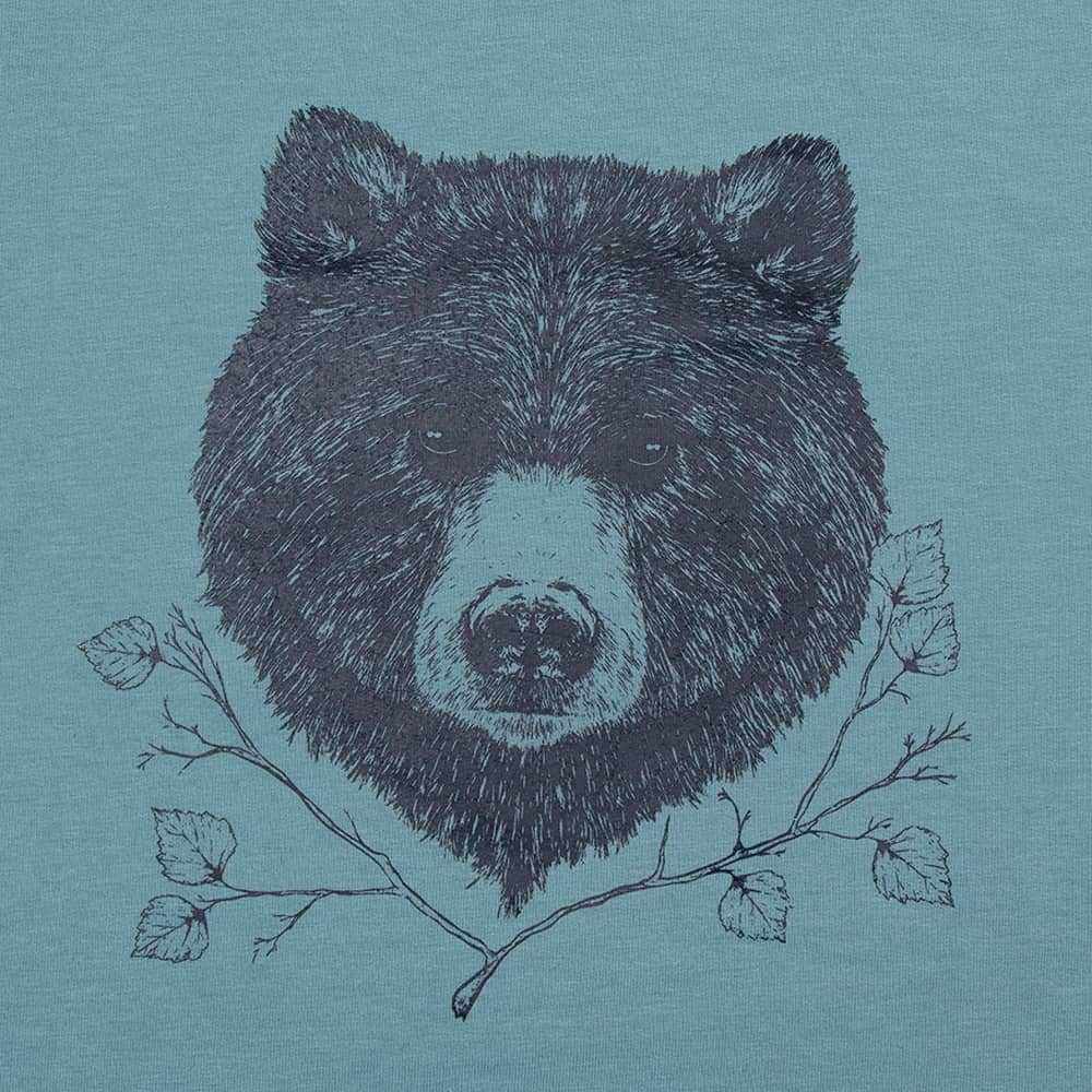 Vuorella kangaskauppa - Karhu silityskuva