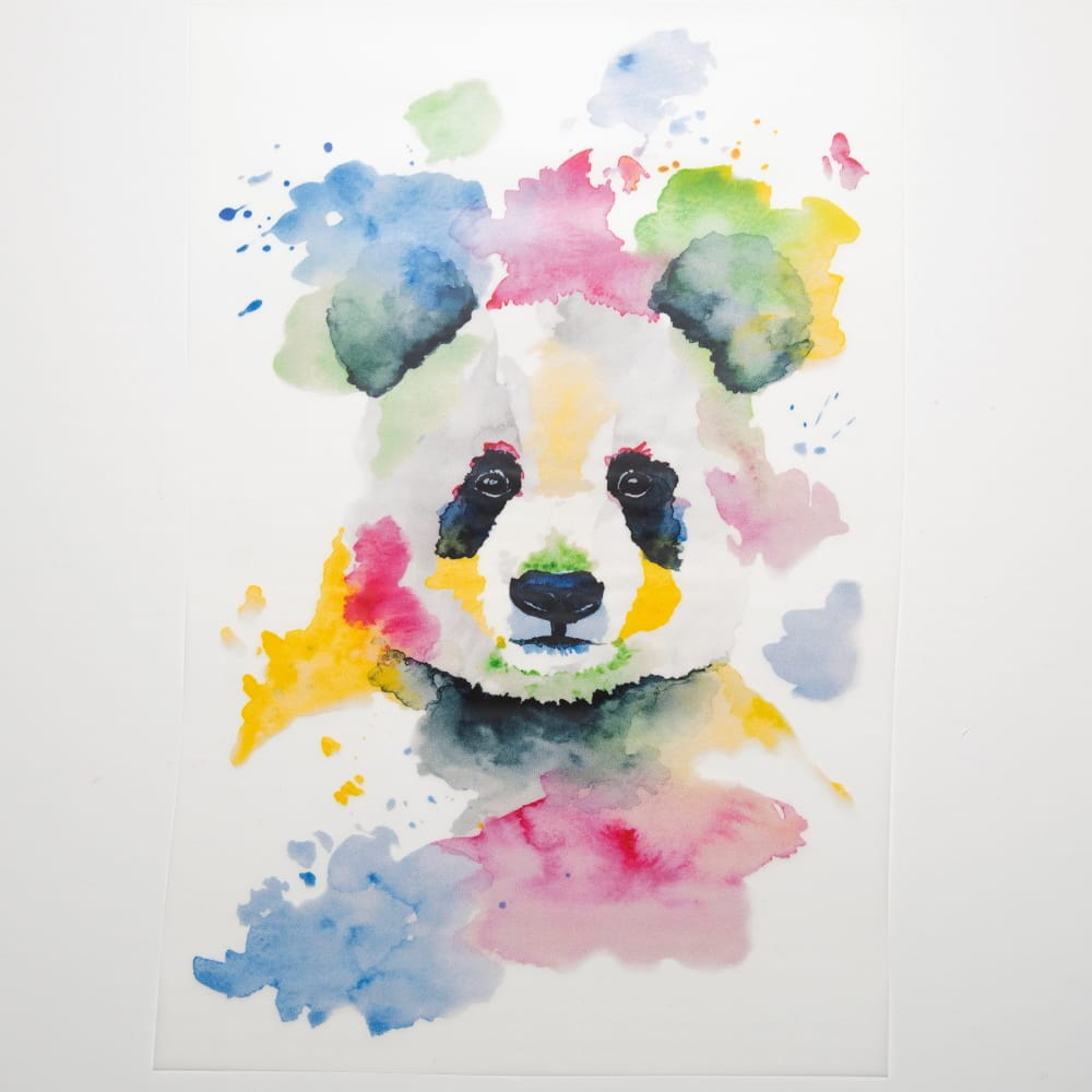 Vuorella kangaskauppa - Panda Pläts silityskuva