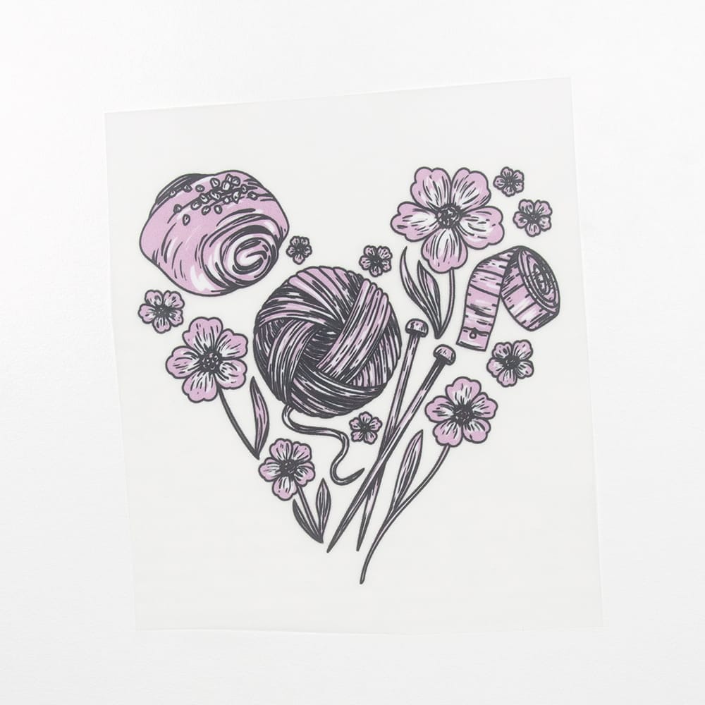 Vuorella kangaskauppa - Sydän silityskuva