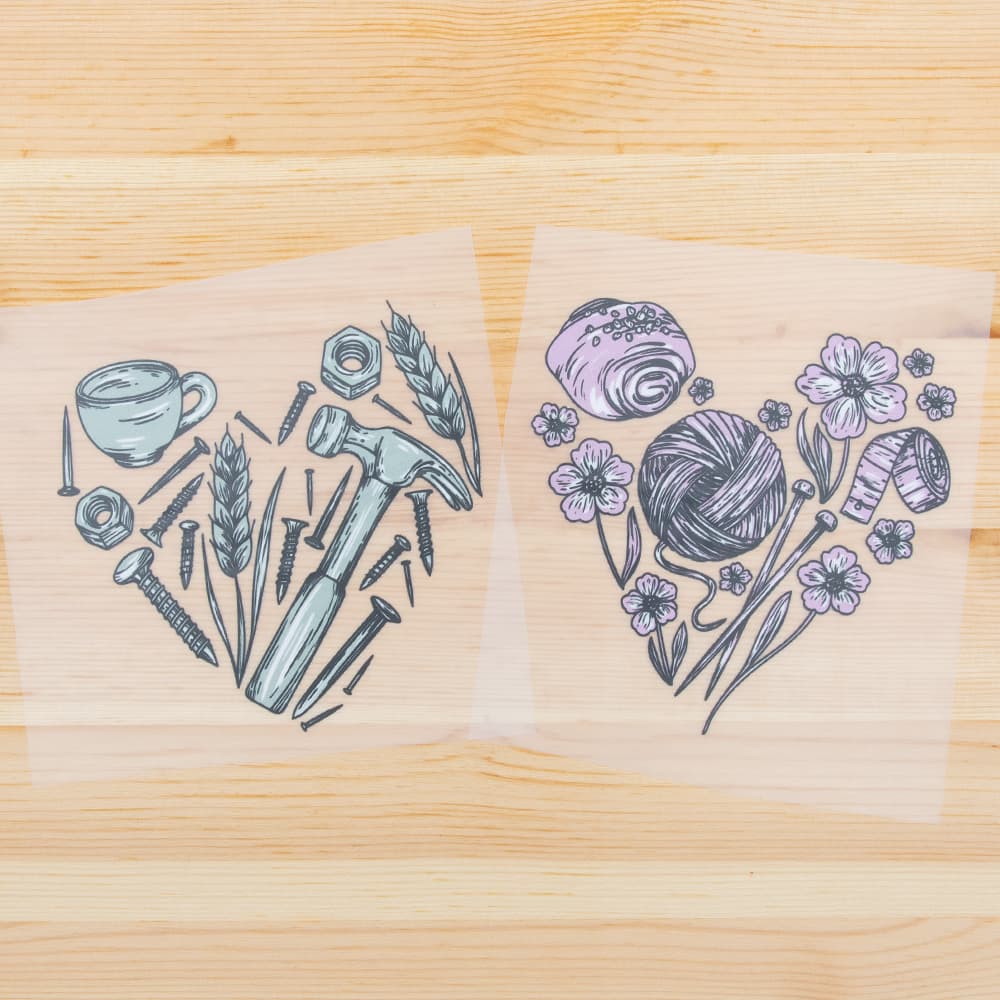 Vuorella kangaskauppa - Sydän silityskuva