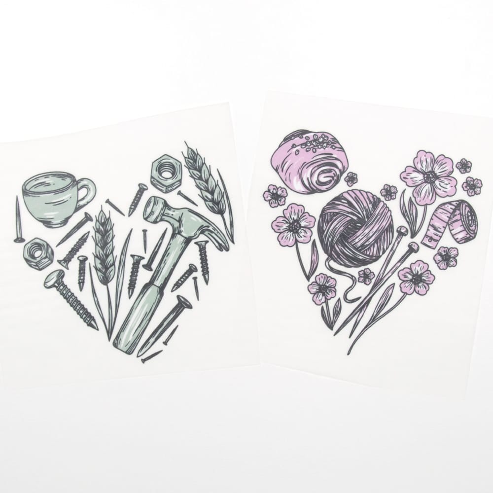 Vuorella kangaskauppa - Sydän silityskuva