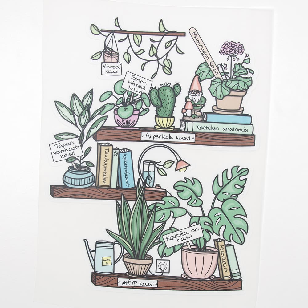 Vuorella kangaskauppa - Viherpeukalo silityskuva