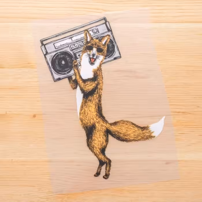 Vuorella kangaskauppa, silityskuvat - Old fox silityskuva