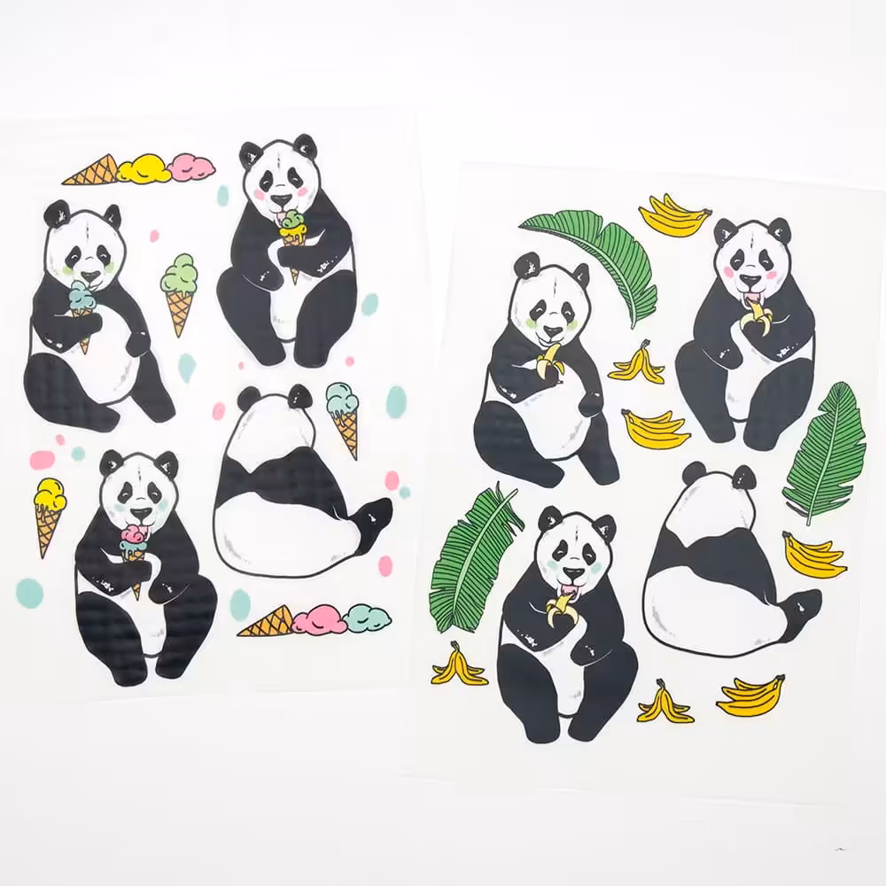 Vuorella kangaskauppa - Jätskipanda Banaanipanda silityskuva