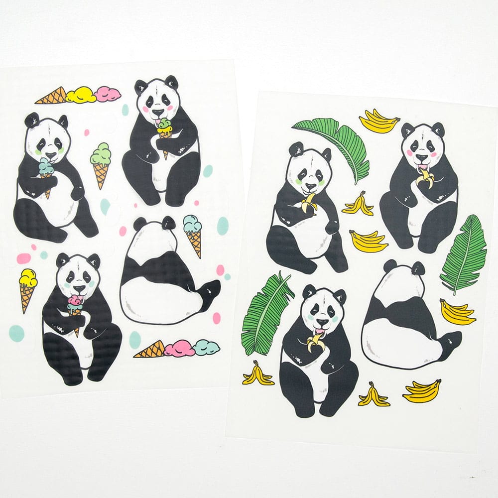 Vuorella kangaskauppa - Jätskipanda Banaanipanda silityskuva