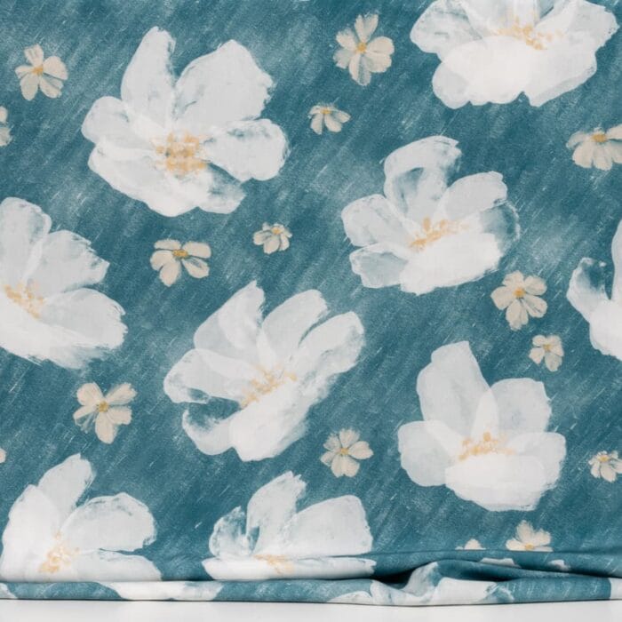 Vuorella kangaskauppa, joustamattomat kankaat - Sade tencel sininen