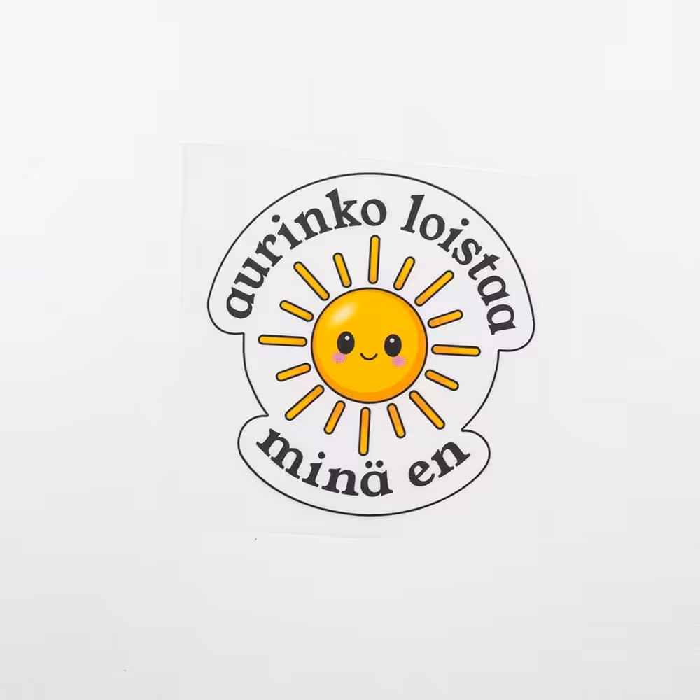 Vuorella kangaskauppa - Aurinko loistaa silityskuva