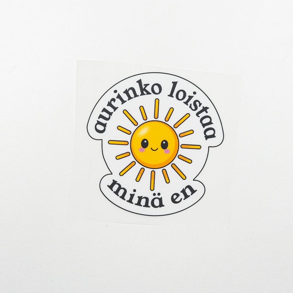 Vuorella kangaskauppa - Aurinko loistaa silityskuva