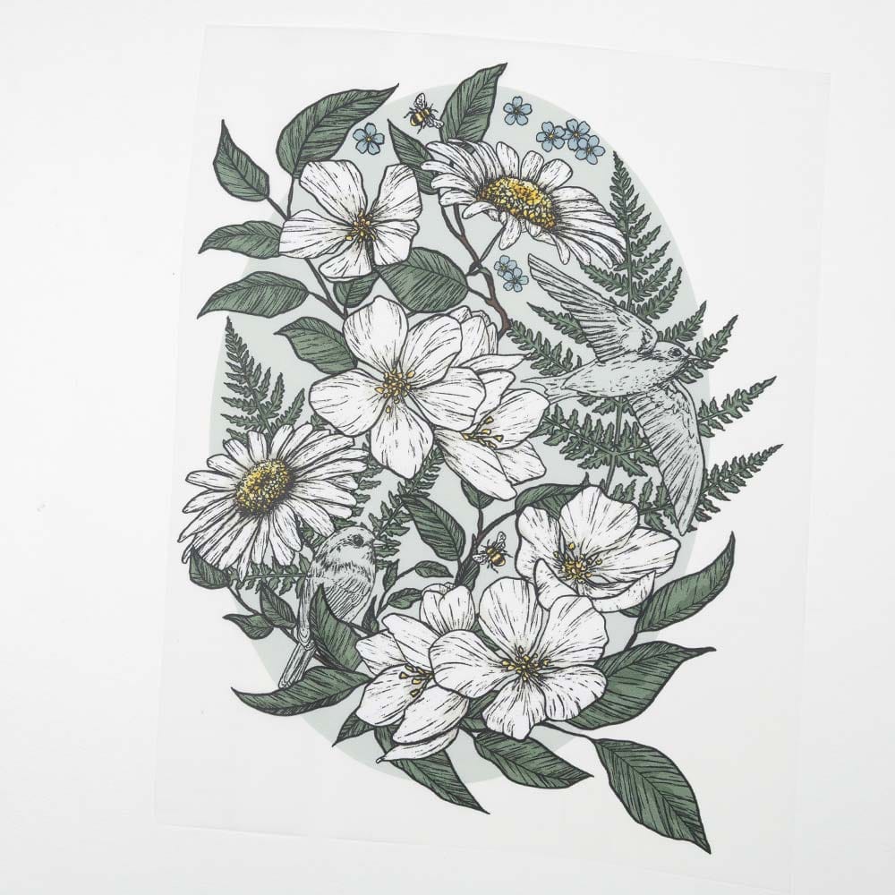 Vuorella kangaskauppa -Koti silityskuva