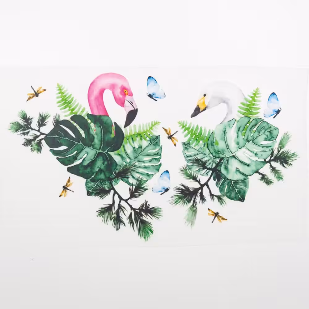 Vuorella kangaskauppa -Paratiisi silityskuva