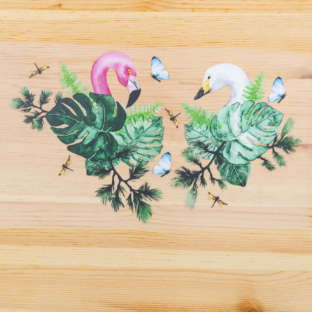 Vuorella kangaskauppa -Paratiisi silityskuva