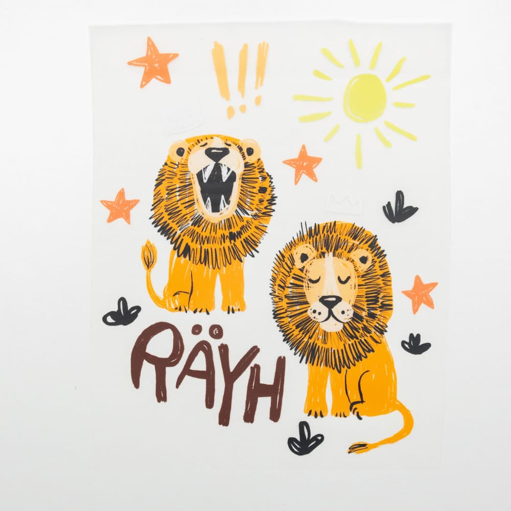 Vuorella kangaskauppa -Räyh silityskuva