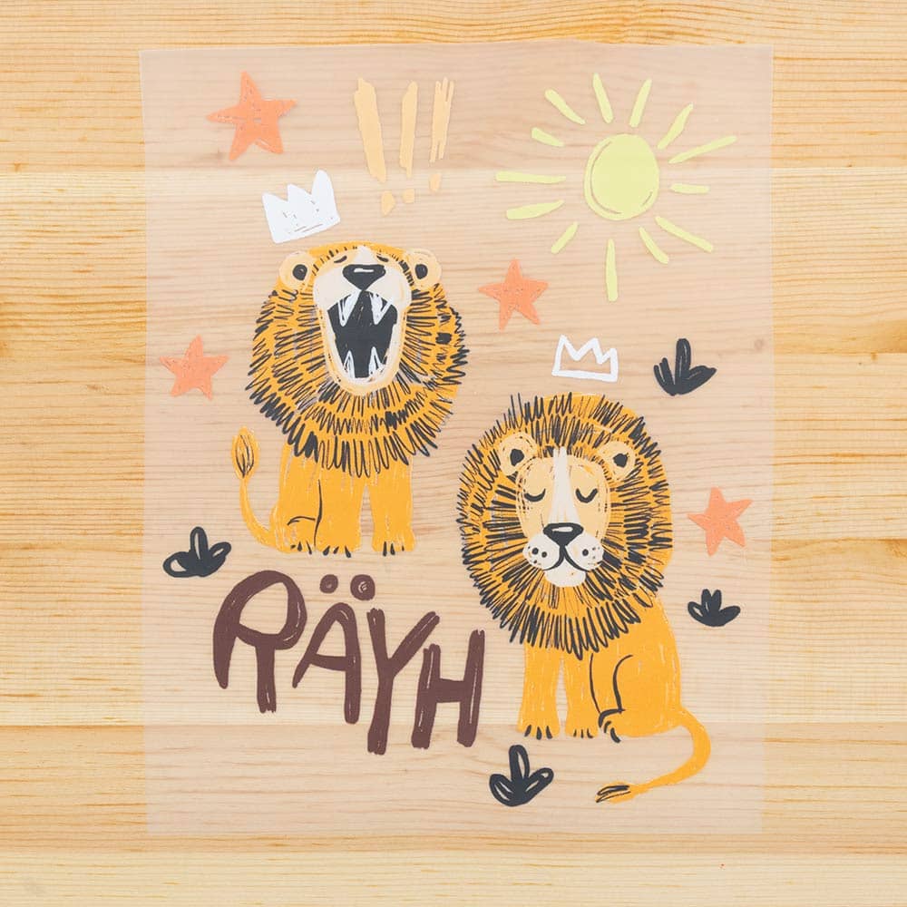 Vuorella kangaskauppa -Räyh silityskuva