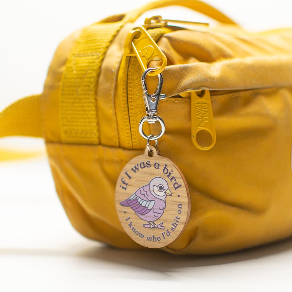 Vuorella kangaskauppa -Koristeet, If I was a bird avaimenperä