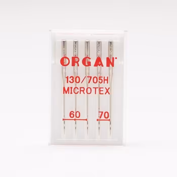 Vuorella kangaskauppa - Ompelutarvikkeet, ompelukoneen neulat, Organ Microtex 60-70