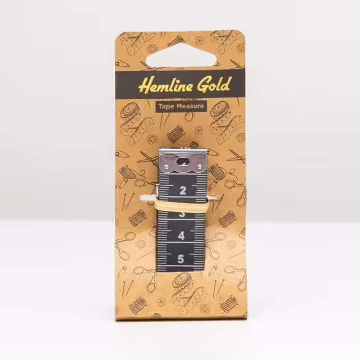 Vuorella kangaskauppa - Ompelutarvikkeet, Hemline Gold mittanauha 150cm
