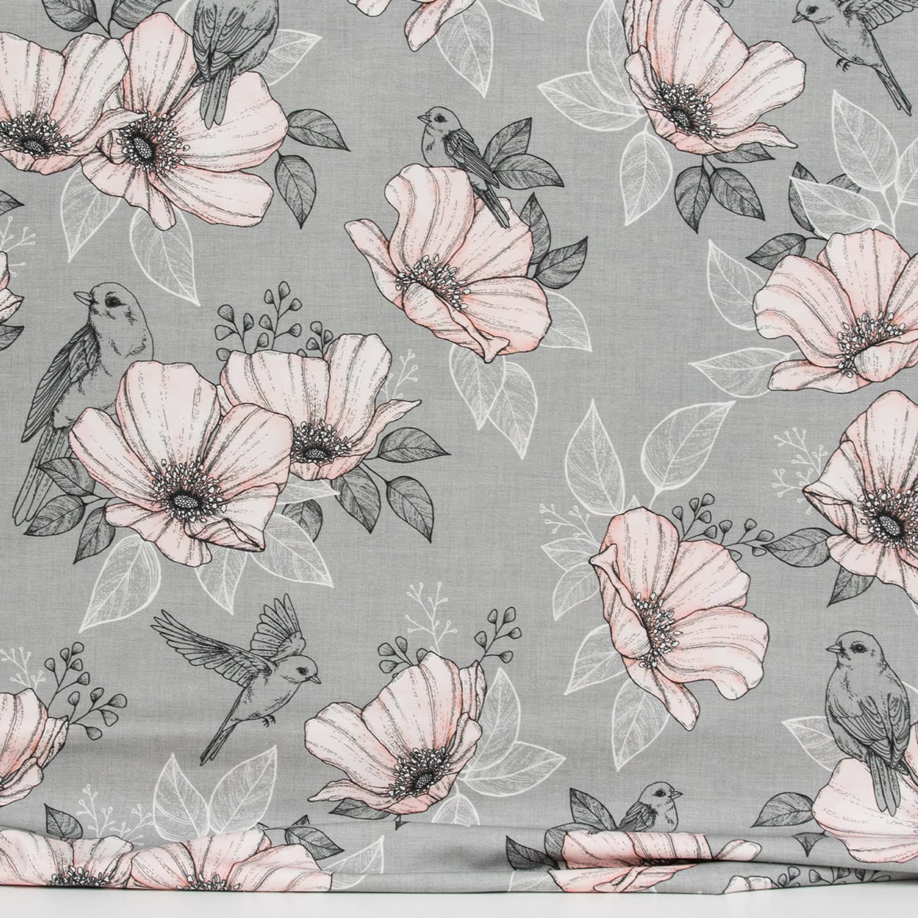 Vuorella kangaskauppa – Hellä harmaa trikoo