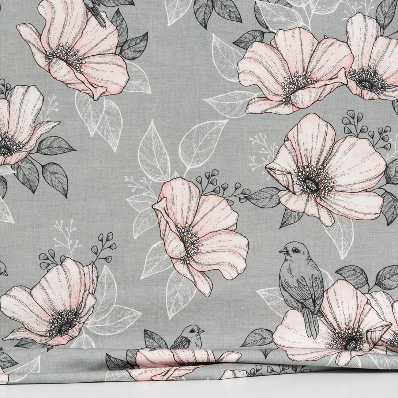 Vuorella kangaskauppa – Hellä harmaa trikoo