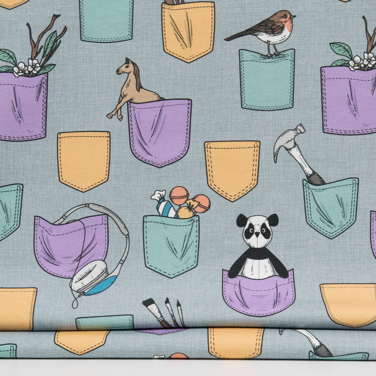 Vuorella kangaskauppa – Taskut joustocollege