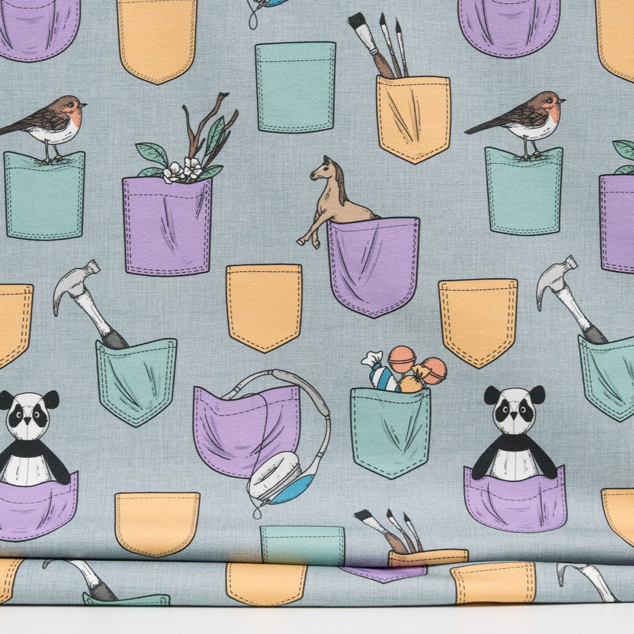 Vuorella kangaskauppa – Taskut joustocollege